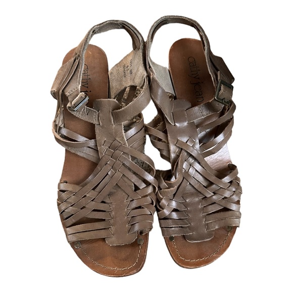 Cathy Jean wood wedges - Picture 1 of 4